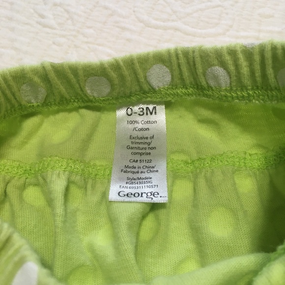 0-3m (6/$20) Polka-Dot Skirt by George - Picture 5 of 6